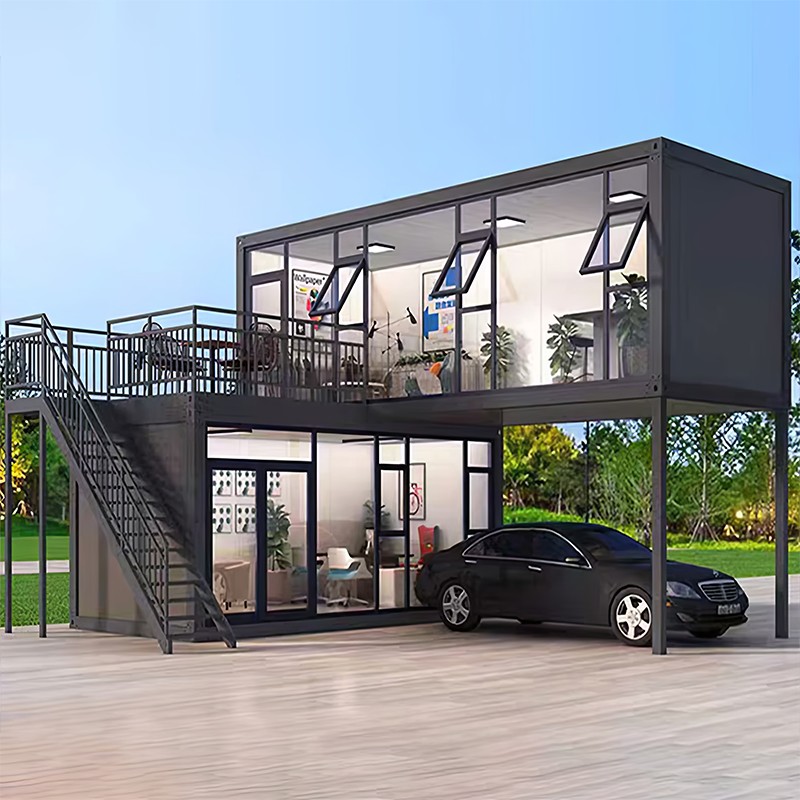 Nhà container kính hai tầng